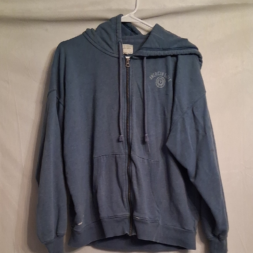 American Eagle Zip Up Hooded Sweatshirt Size Small